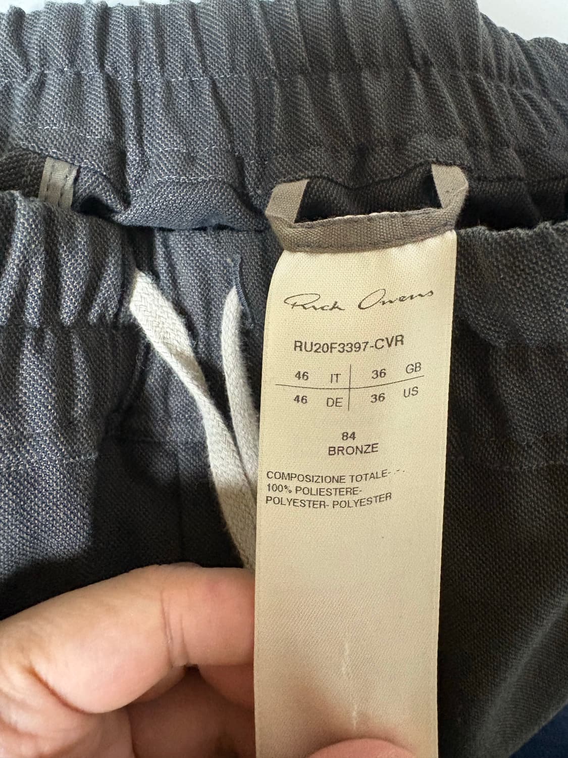 릭오웬스 rick owens 아스테어 크롭 팬츠 상품이미지3