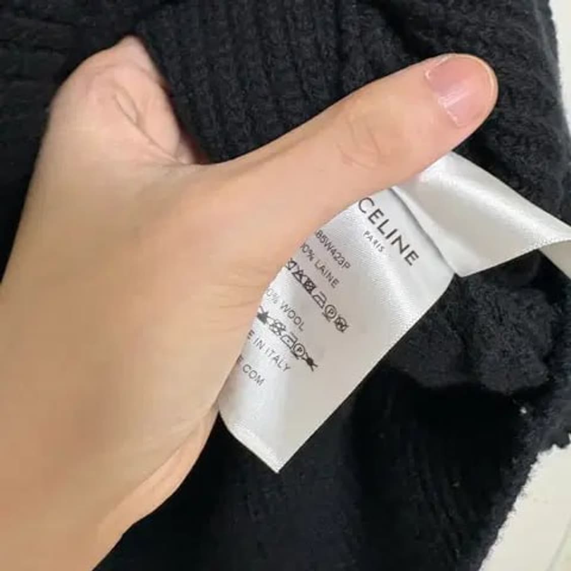 [M] 셀린느 리브드 니트 후드 상품이미지3