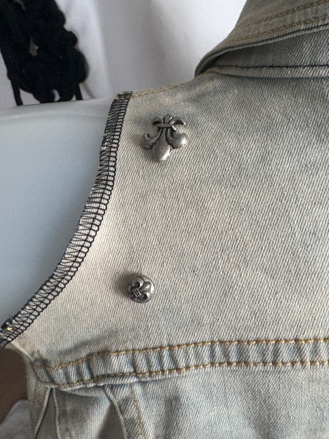 • Light sky blue cutoff detail denim jac 상품이미지8