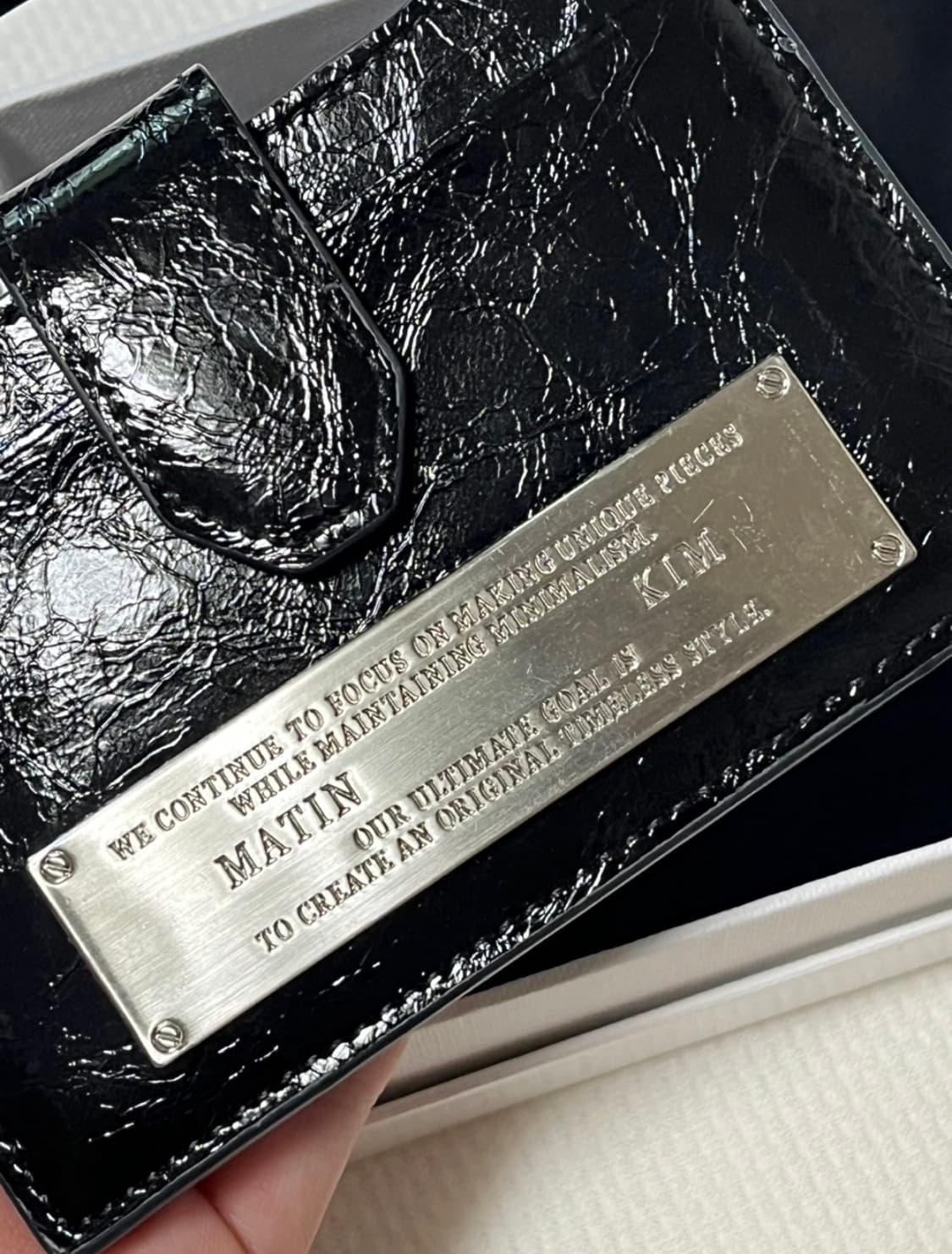 마뗑킴 핸들 아코디언 체인 월렛 상품이미지4