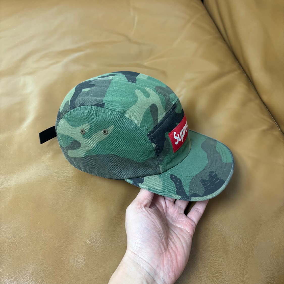 슈프림 캠프캡 모자 박스로고 밀리터리 카고 우드랜드 카모 상품이미지3
