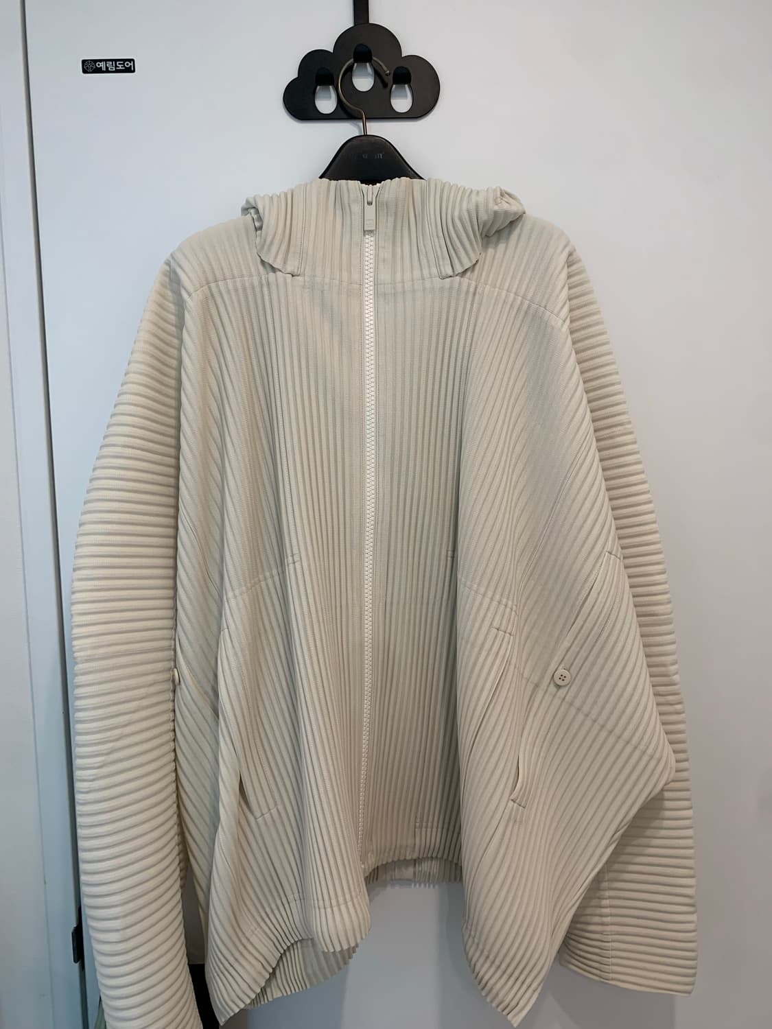 옴므플리세 25년 5월 집업후드 2 아이보리 상품이미지2