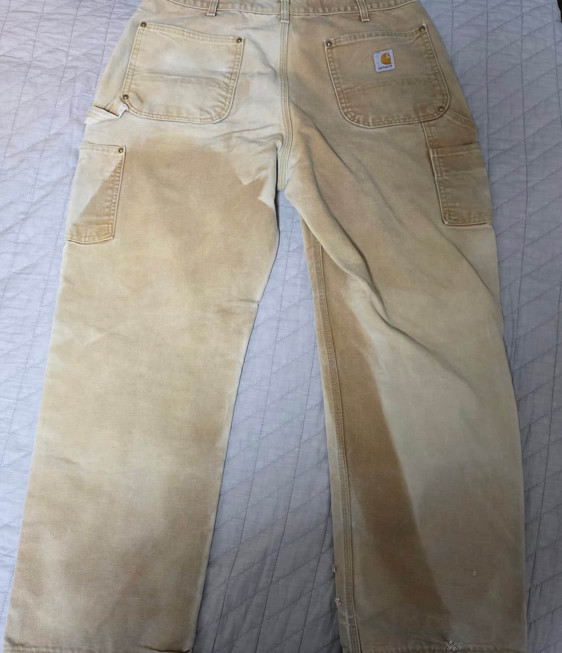 [38X30] 칼하트 더블니 B01 BRN 워크팬츠 크레이지페이드 T-8 상품이미지4