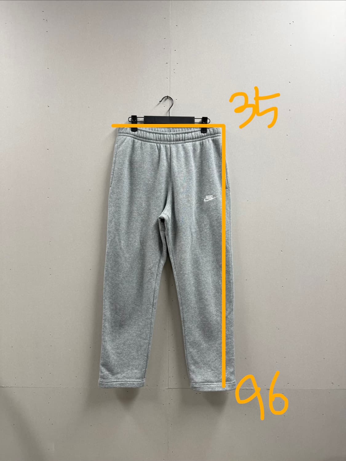 남성 M / 나이키 기모 트레이닝팬츠 스웻팬츠 그레이 상품이미지2