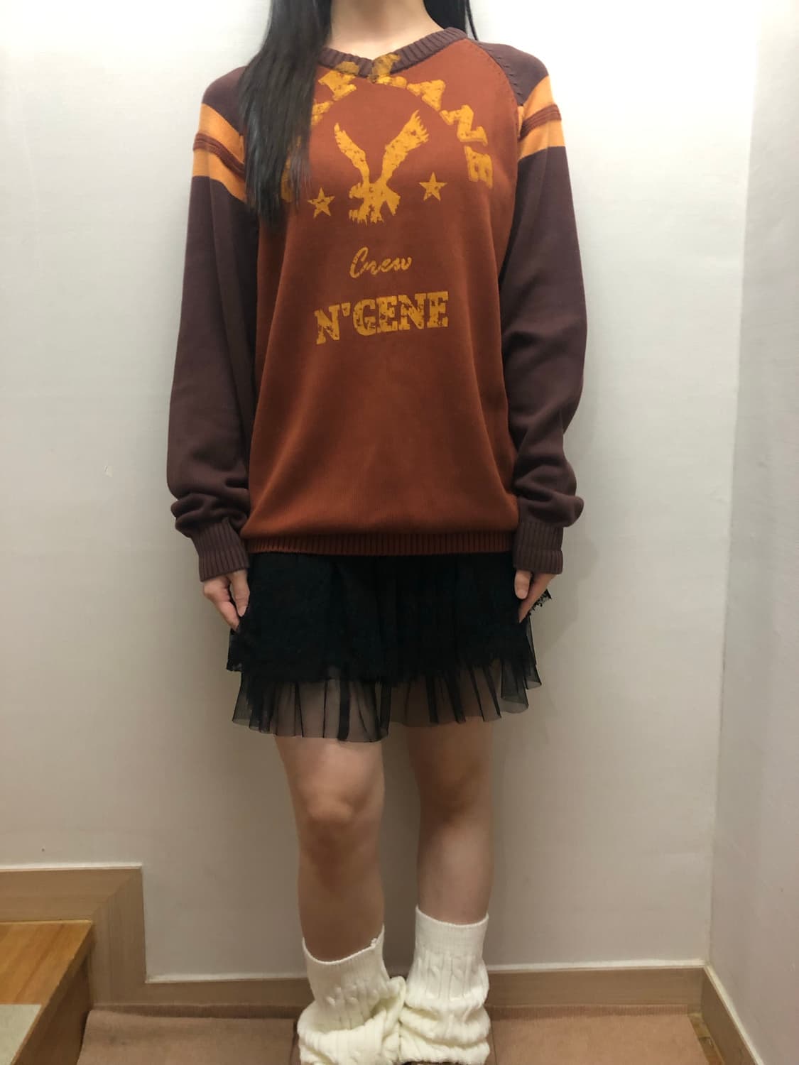 빈티지 와투케 브라운 니트 상품이미지7