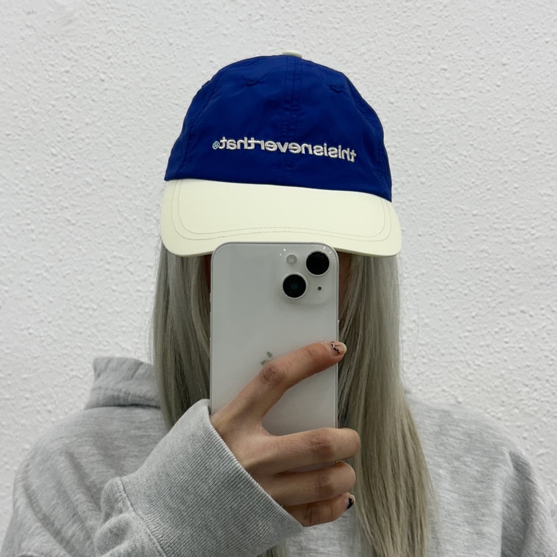 디스이즈네버댓 블루배색 스냅백 상품이미지1