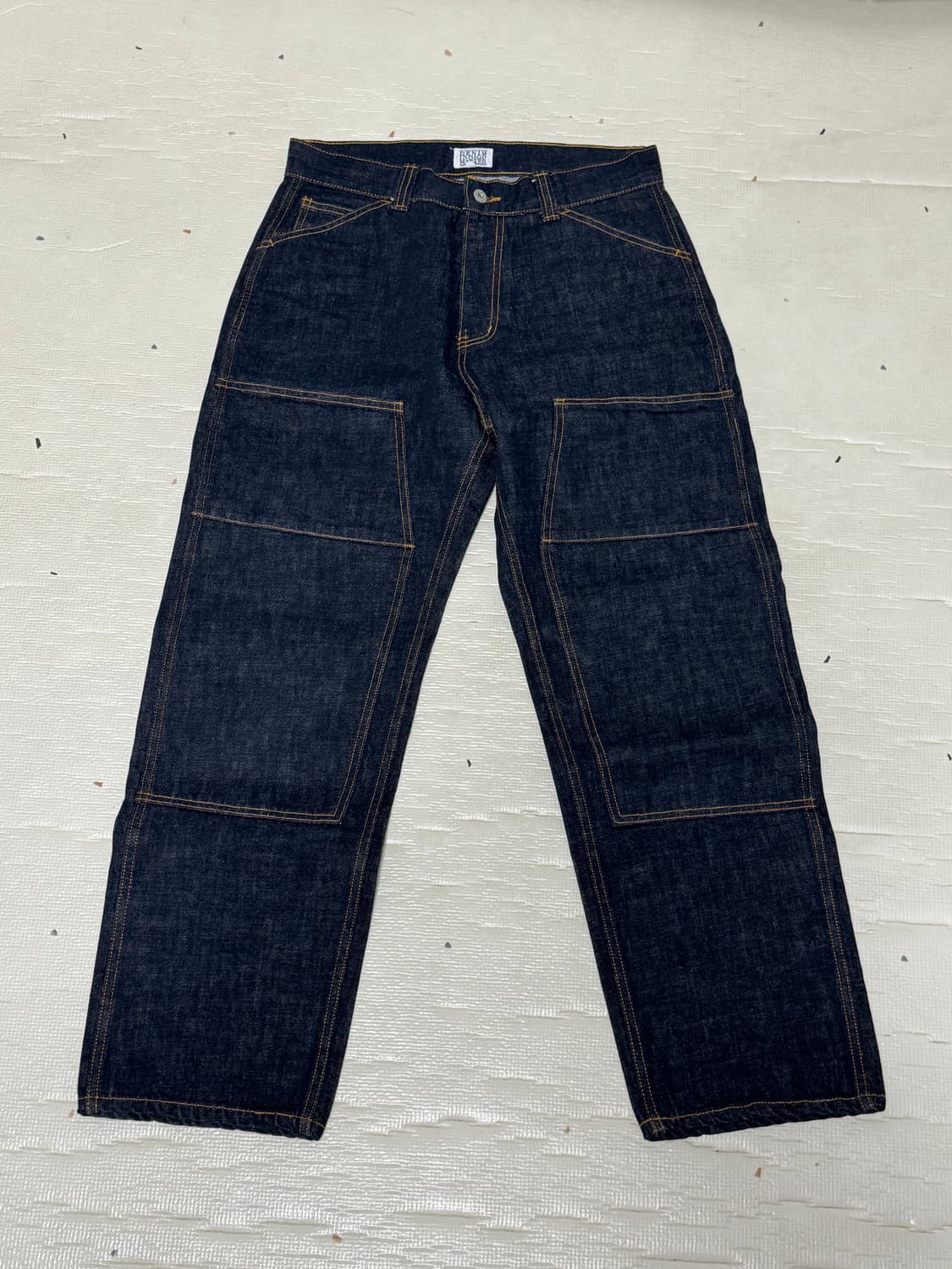 [M] 데님인디고마스터 와이드핏 더블니 데님 B831YK 상품이미지2