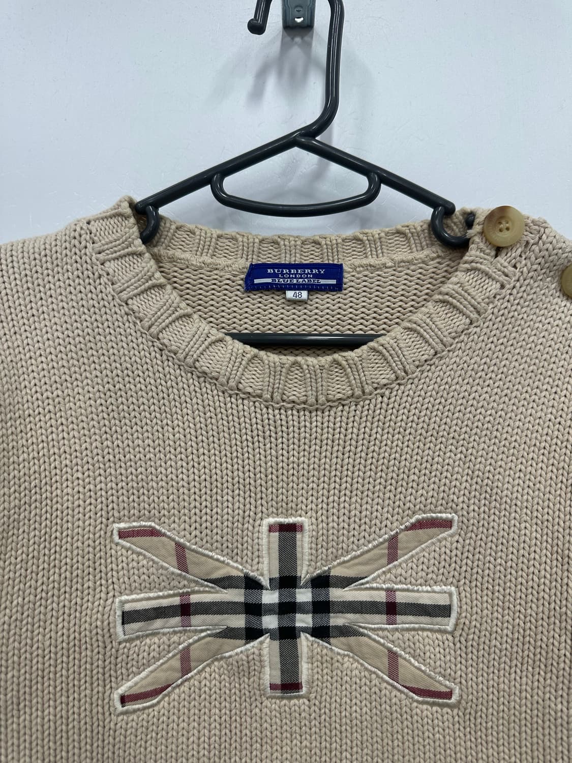 버버리 블루라벨 베이지 니트  상품이미지2