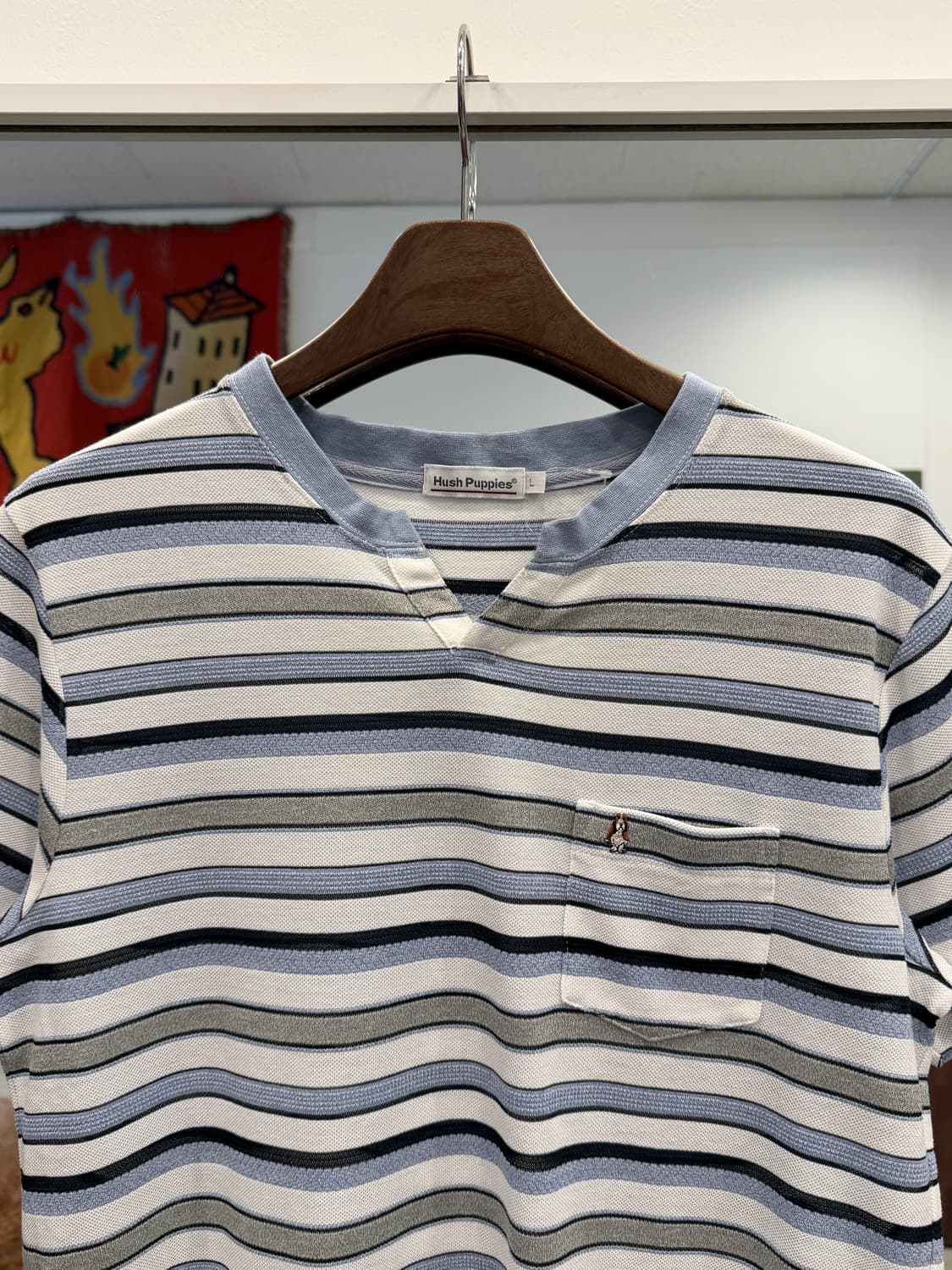 Hush Puppies 빈티지 매쉬 포켓 티셔츠 상품이미지3