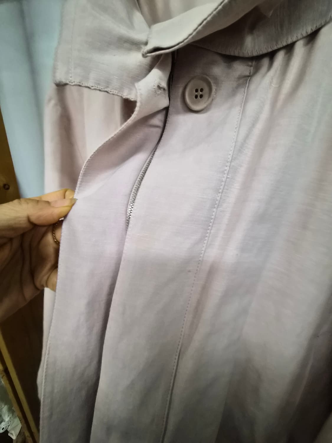 마인 린넨폴리 파우더 핑크 점퍼 상품이미지6