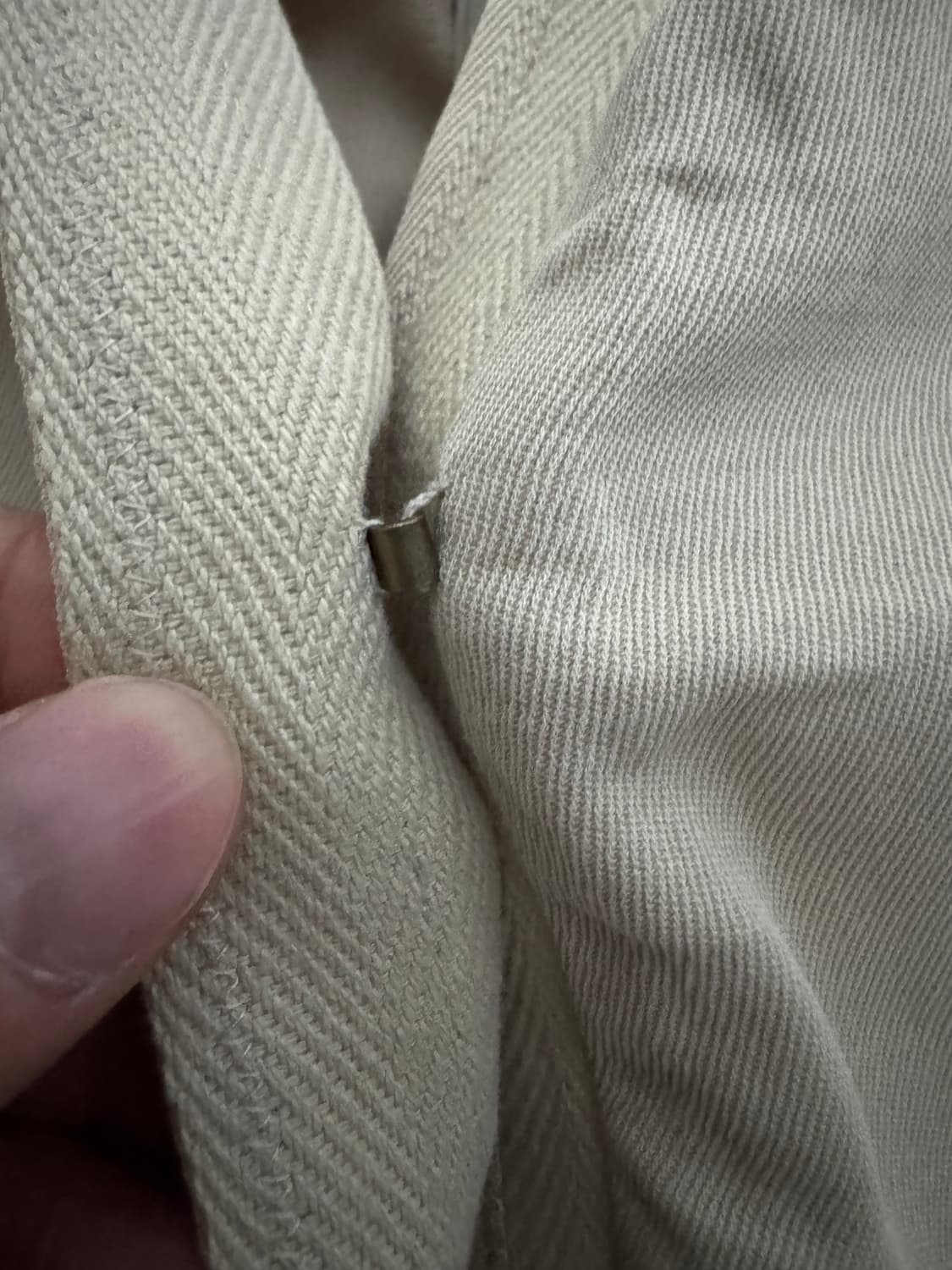 여성 한섬 마인 Made in Japan 일본 진주 자켓 베이지 S 상품이미지5