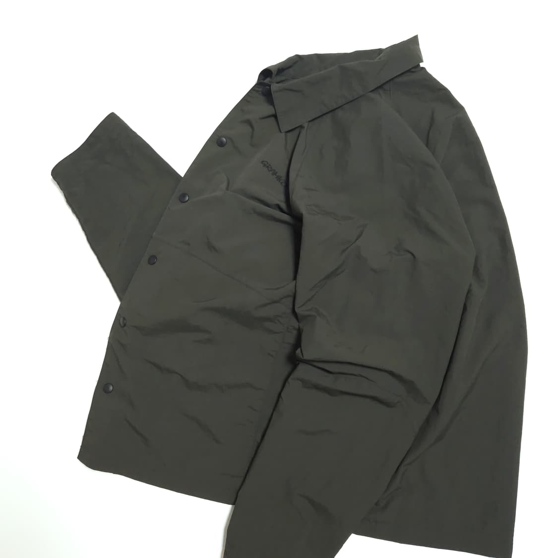 그라미치 리버 뱅크 나일론 셔츠 자켓 카키 상품이미지3