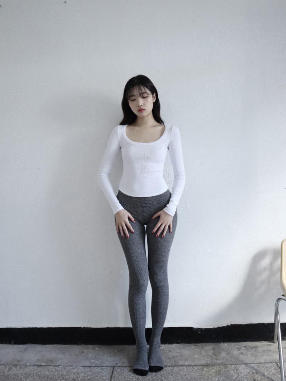 클라따(CLADDA) 에센셜 베이직 티 화이트 상품이미지2