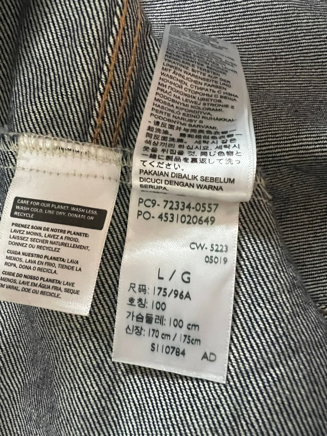 리바이스 오리지널 트러커 자켓 다크 인디고 상품이미지8