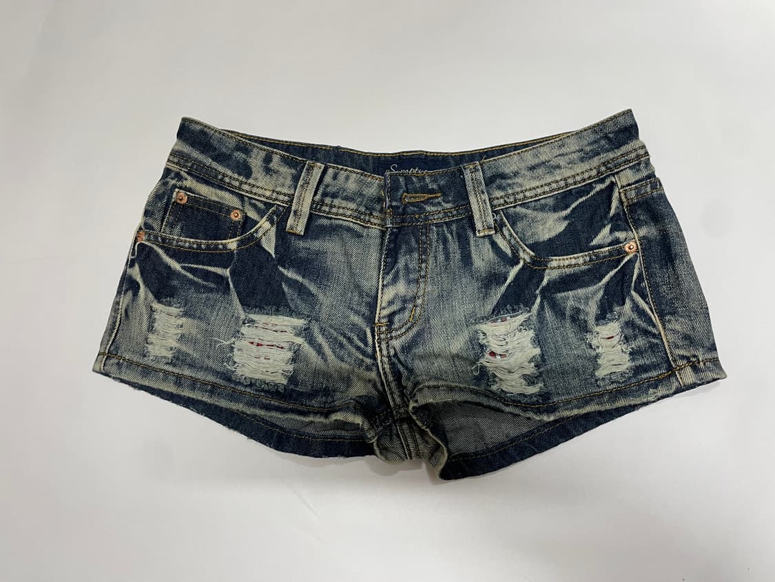 Shop 502 데님 워싱 숏팬츠 상품이미지1