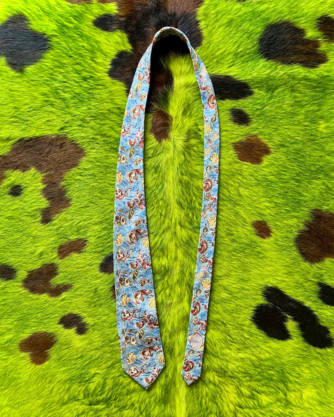 1980-90s Old DIOR France Made Silk Tie 상품이미지4