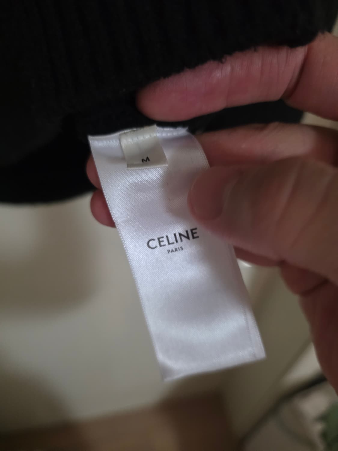 셀린느 로고 니트 블랙m 상품이미지3