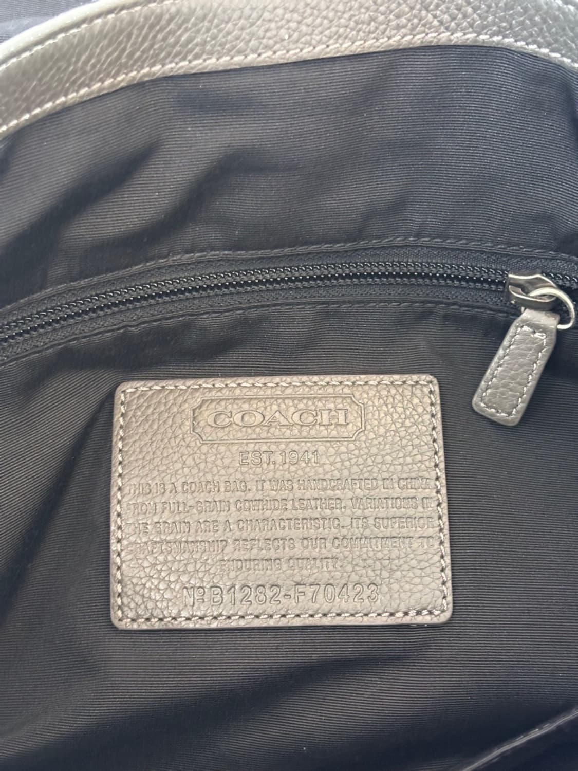 Vintage Coach Leather Cross Bag 상품이미지8