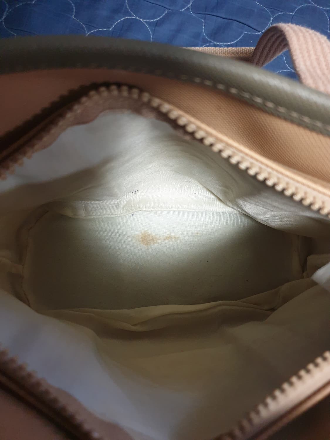 (빈티지) 라코스테 음각 크록로고 숄더백 베이지 상품이미지5