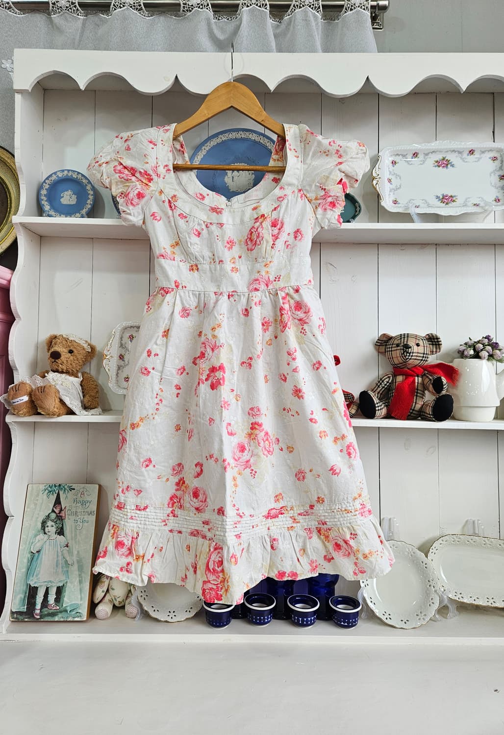 리즈리사(LIZ LISA) 로즈 플라워 퍼프 원피스 상품이미지1