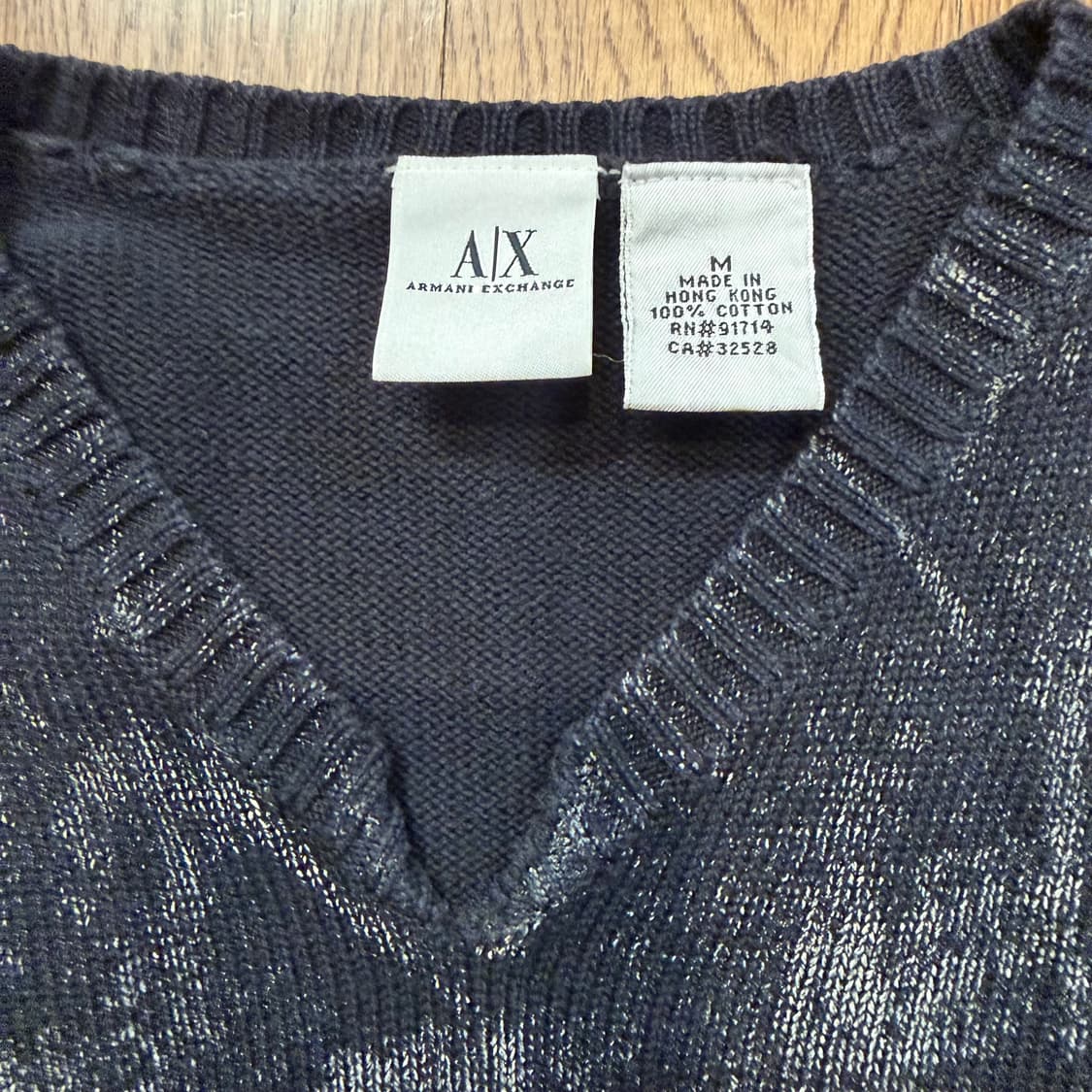아르마니 익스체인지 빈티지 워싱 니트 상품이미지3