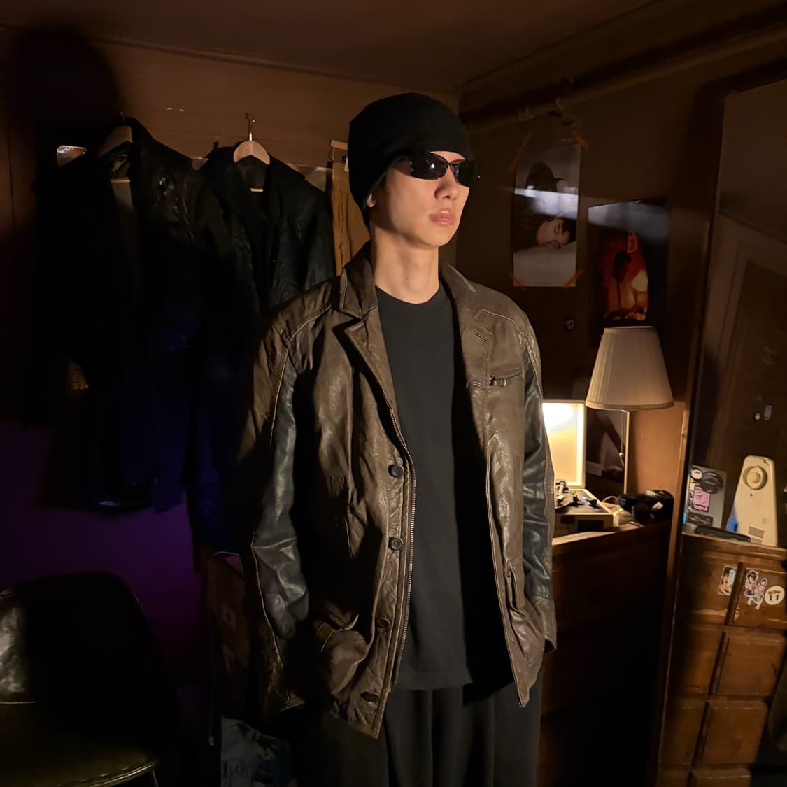 MESSAGERIE PANELED LEATHER JACKET 상품이미지1