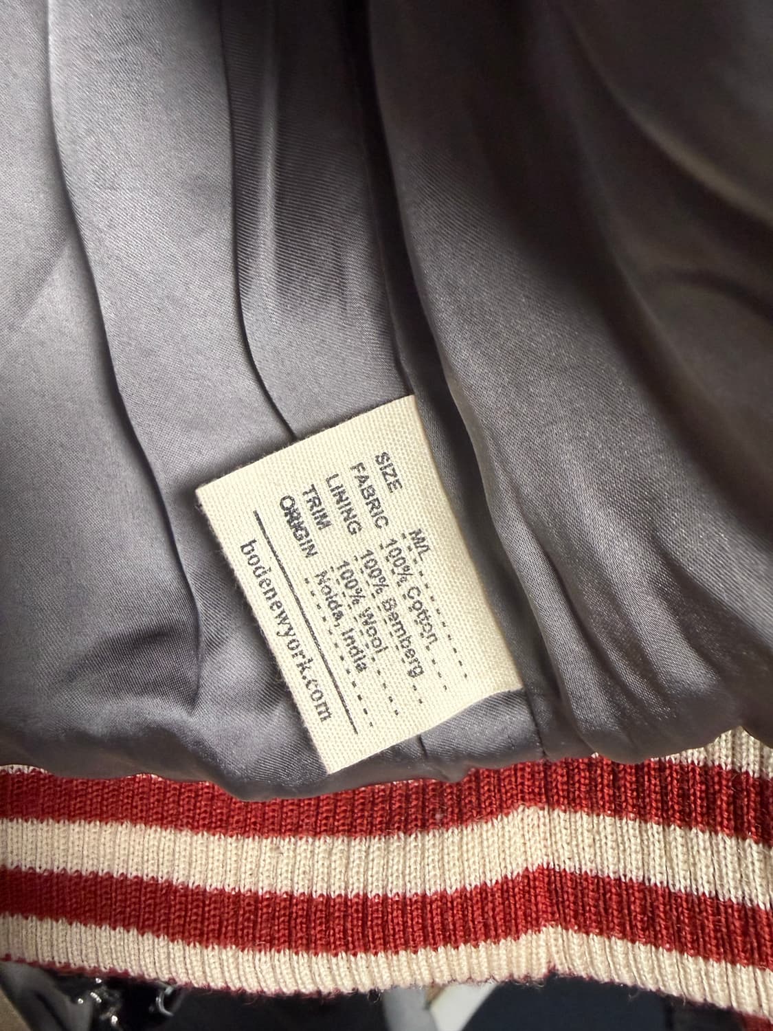 [L] BODE 보디 수베니어 윈햄 스웨이드 블루종 자켓 상품이미지9