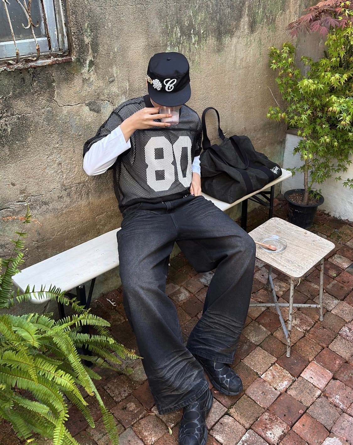 스투시 팀 저지 80 블랙 / M 상품이미지1