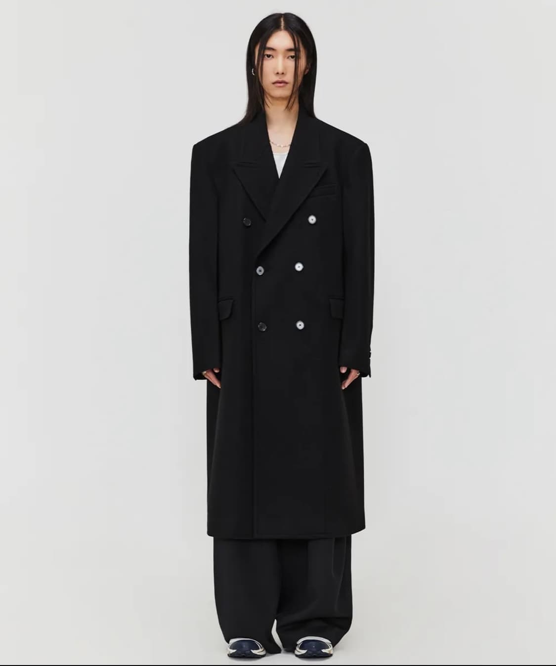엘무드 엘르 하우스 더블 코트 블랙 46 상품이미지1