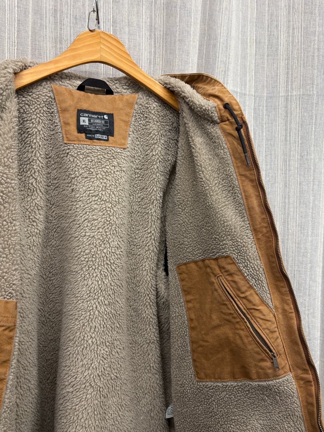 칼하트 빈티지 샌드스톤 덕 액티브 후드 자켓 상품이미지7