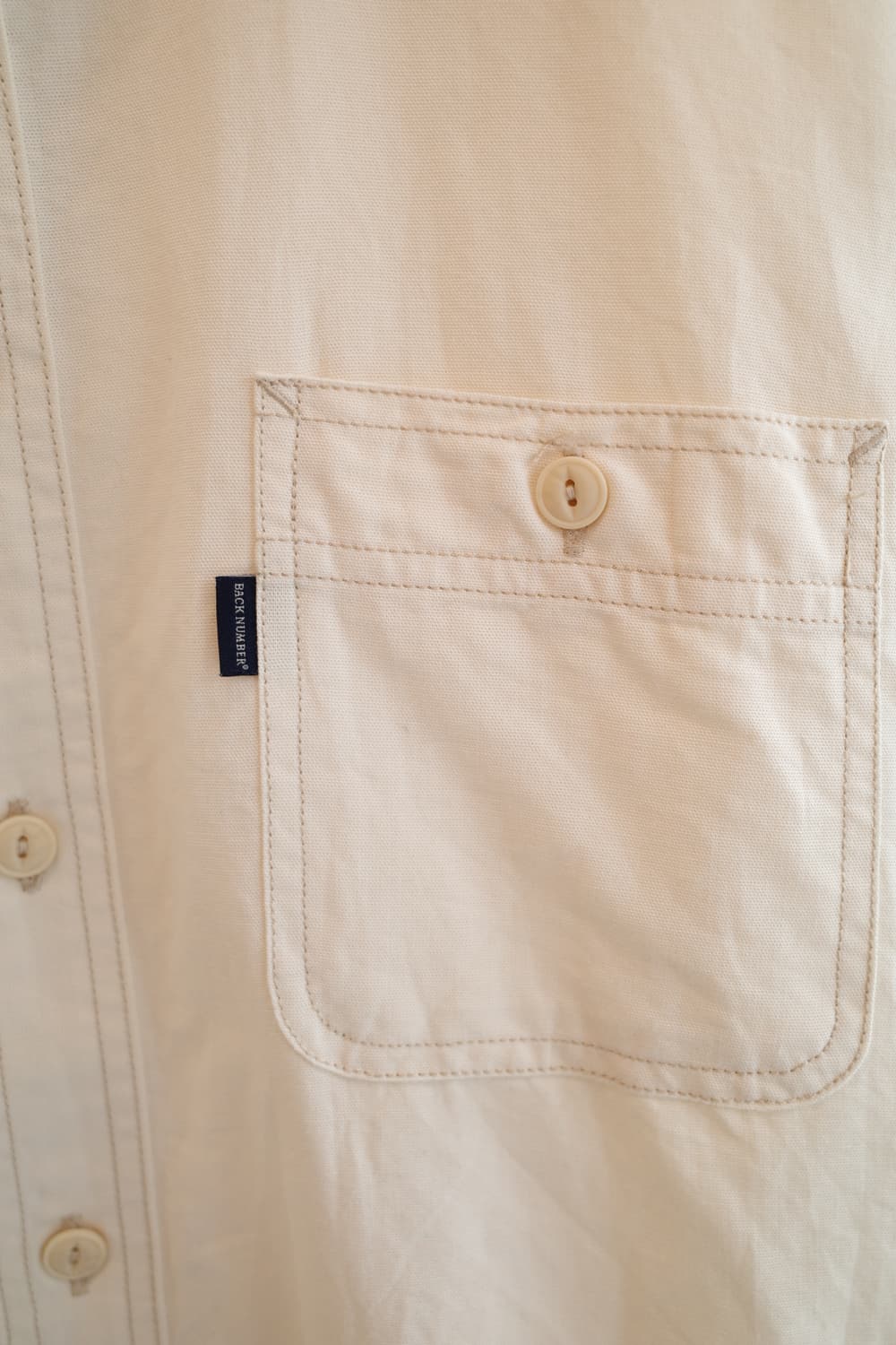 BACK NUMBER 와시데님 투포켓 워크셔츠 상품이미지4