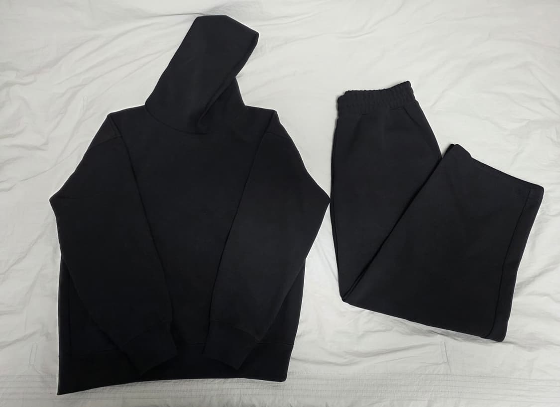 유니클로:C 스웻후드 셋업 블랙 M 상품이미지1