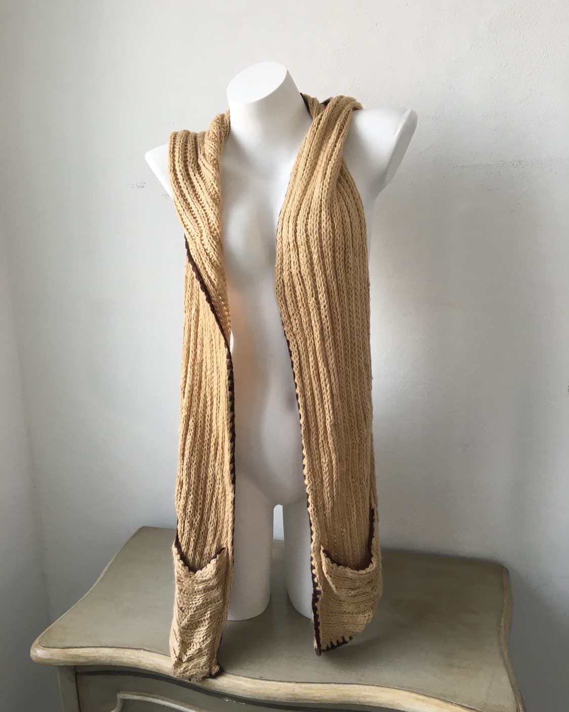  hood layered knit muffler 상품이미지3