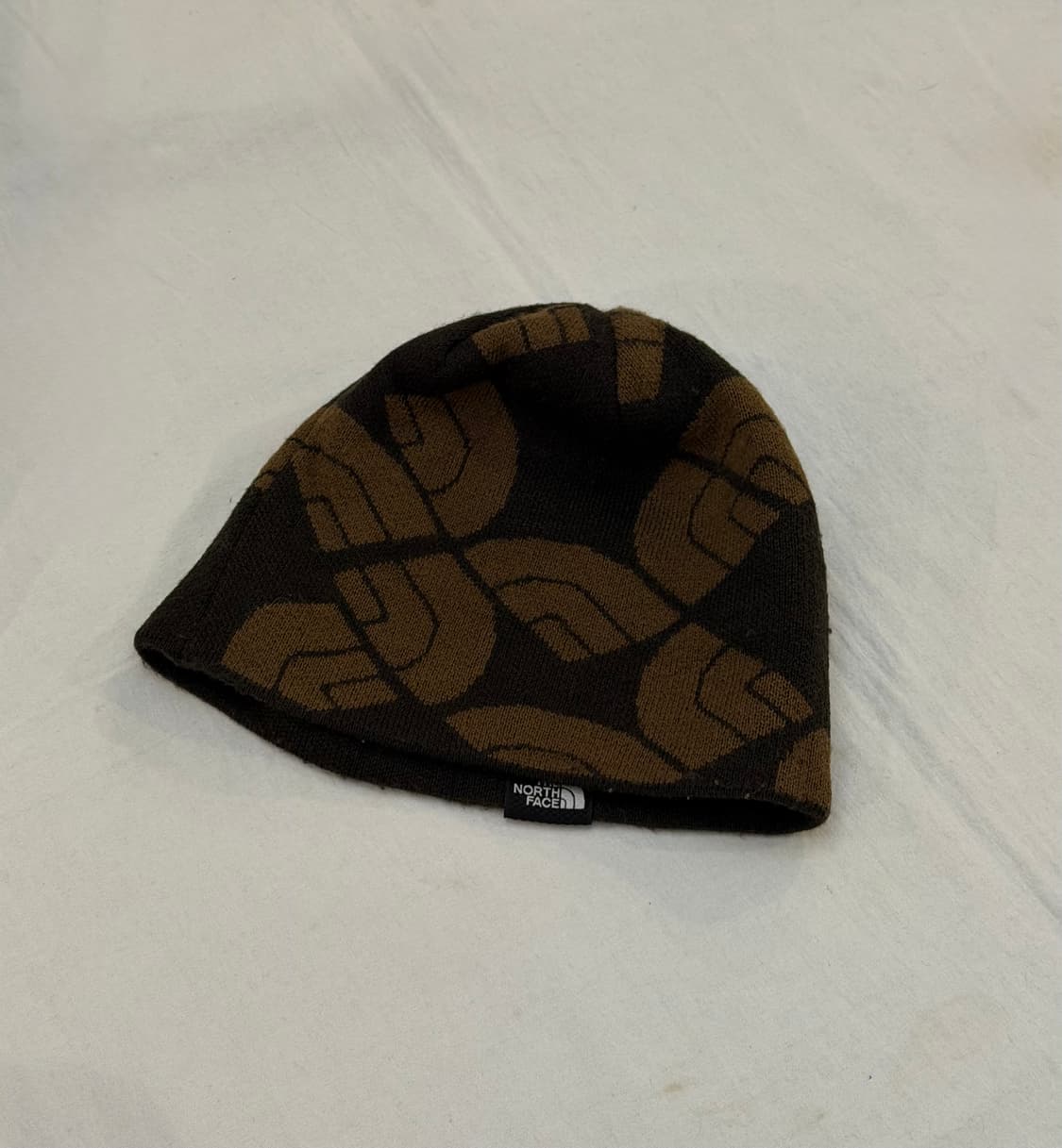 노스페이스 자카드 패턴 모카 브라운 비니 상품이미지2