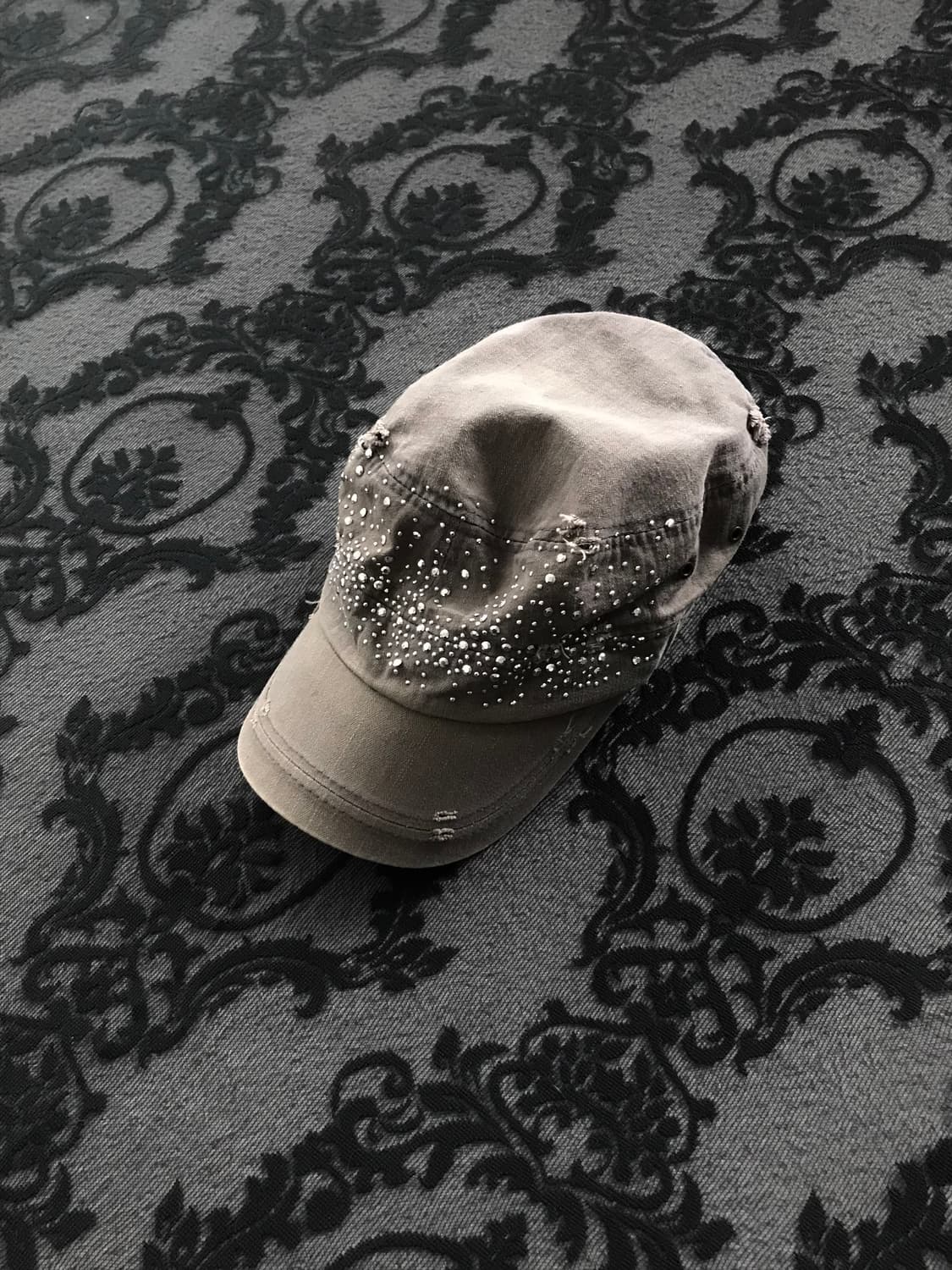 y2k 빈티지 그런지 스터드 캡 모자 상품이미지2