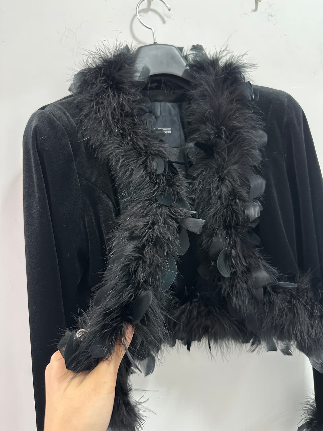 Leggy Press velvet fur cardigan  상품이미지6