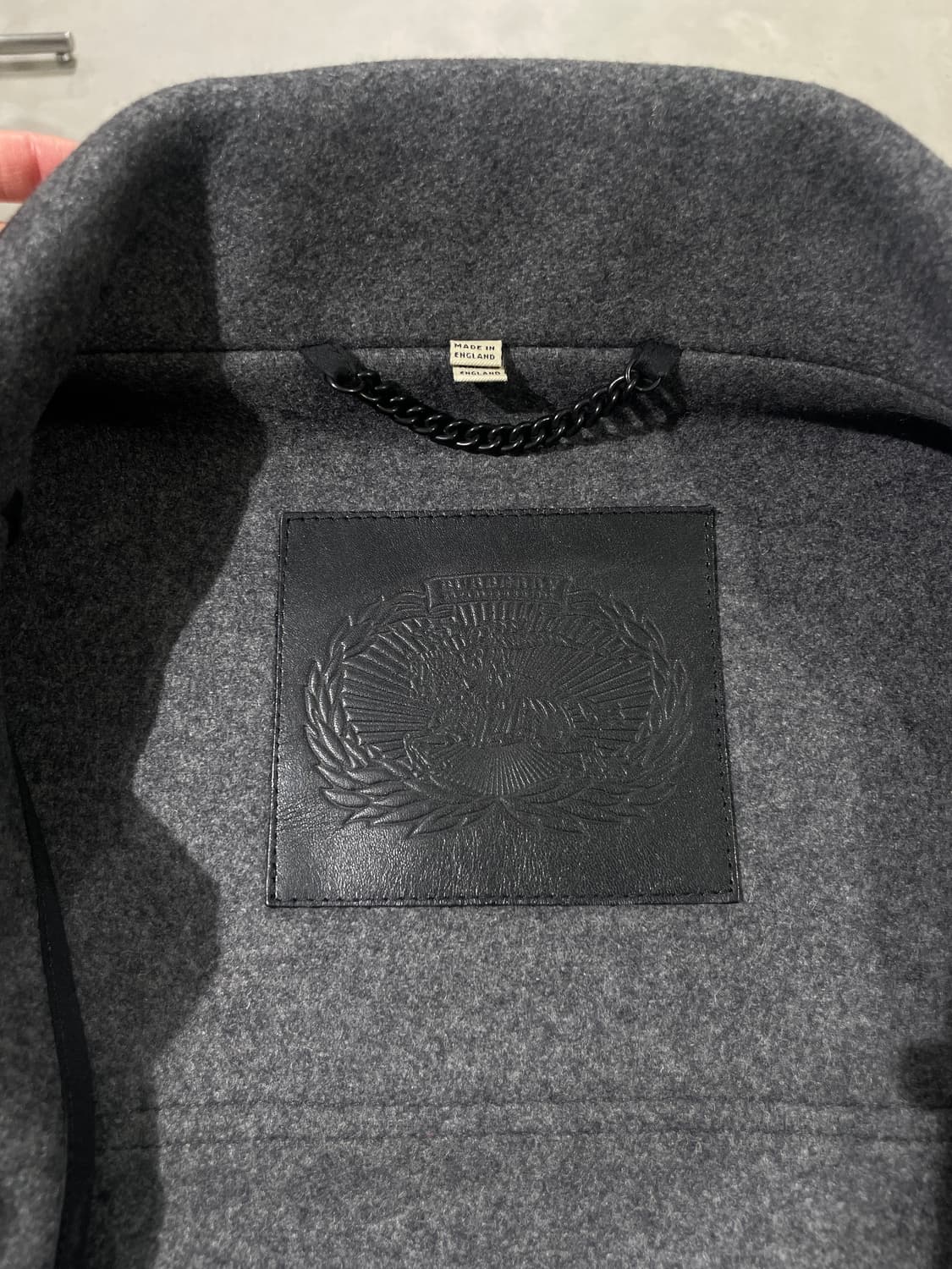 버버리 그레이 울 더플 코트 상품이미지7