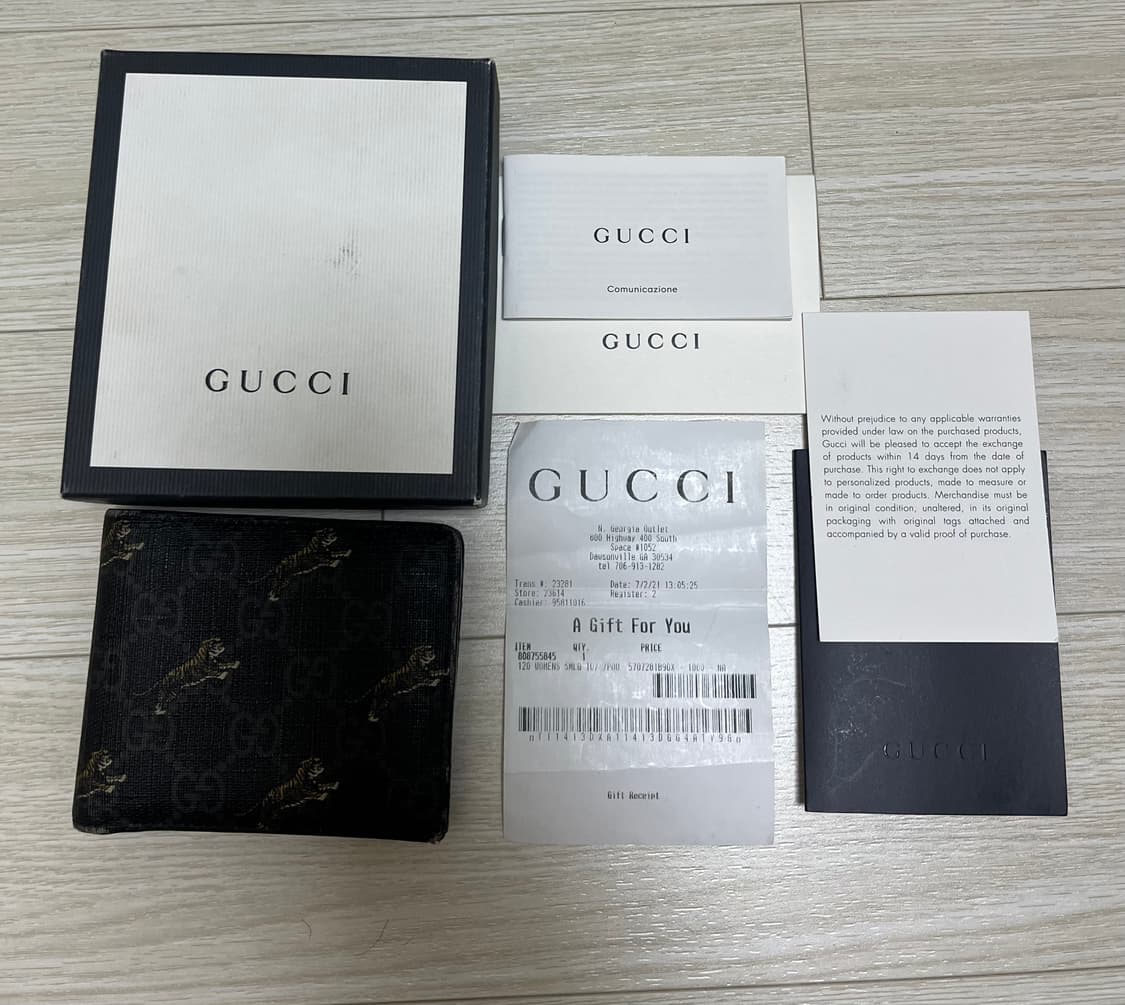 [한정판] 구찌 점핑타이거 블랙 반지갑 상품이미지3