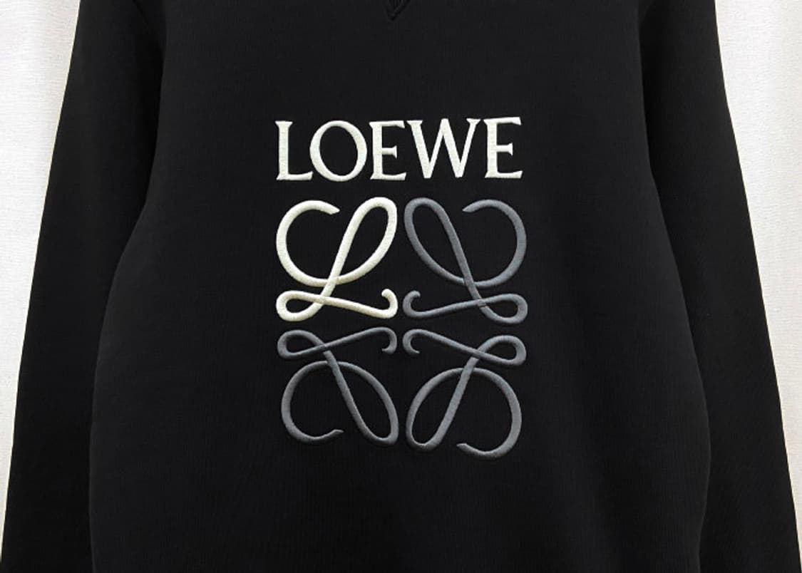 로에베 아나그램 로고 자수 맨투맨 새상품 상품이미지3