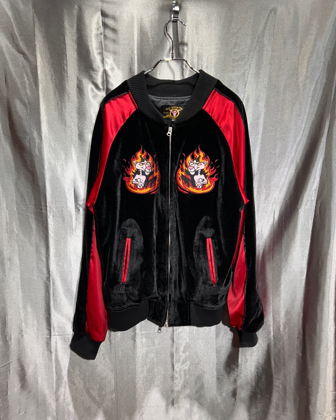 M Charm's 핑크팬더 파이어 자수 벨벳 스카잔 상품이미지3