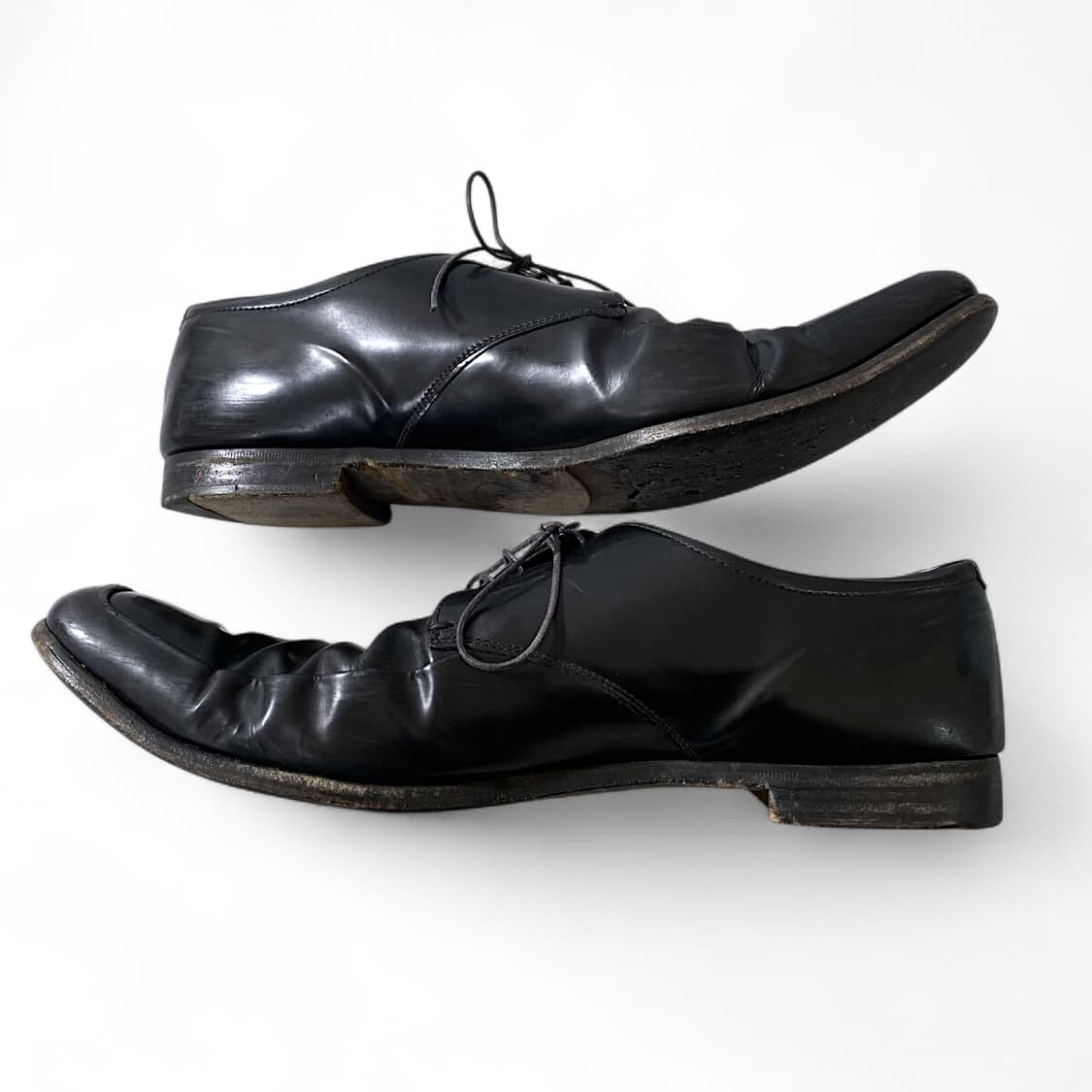 프라다 브러시드 레더 더비슈즈 레이스업 상품이미지3