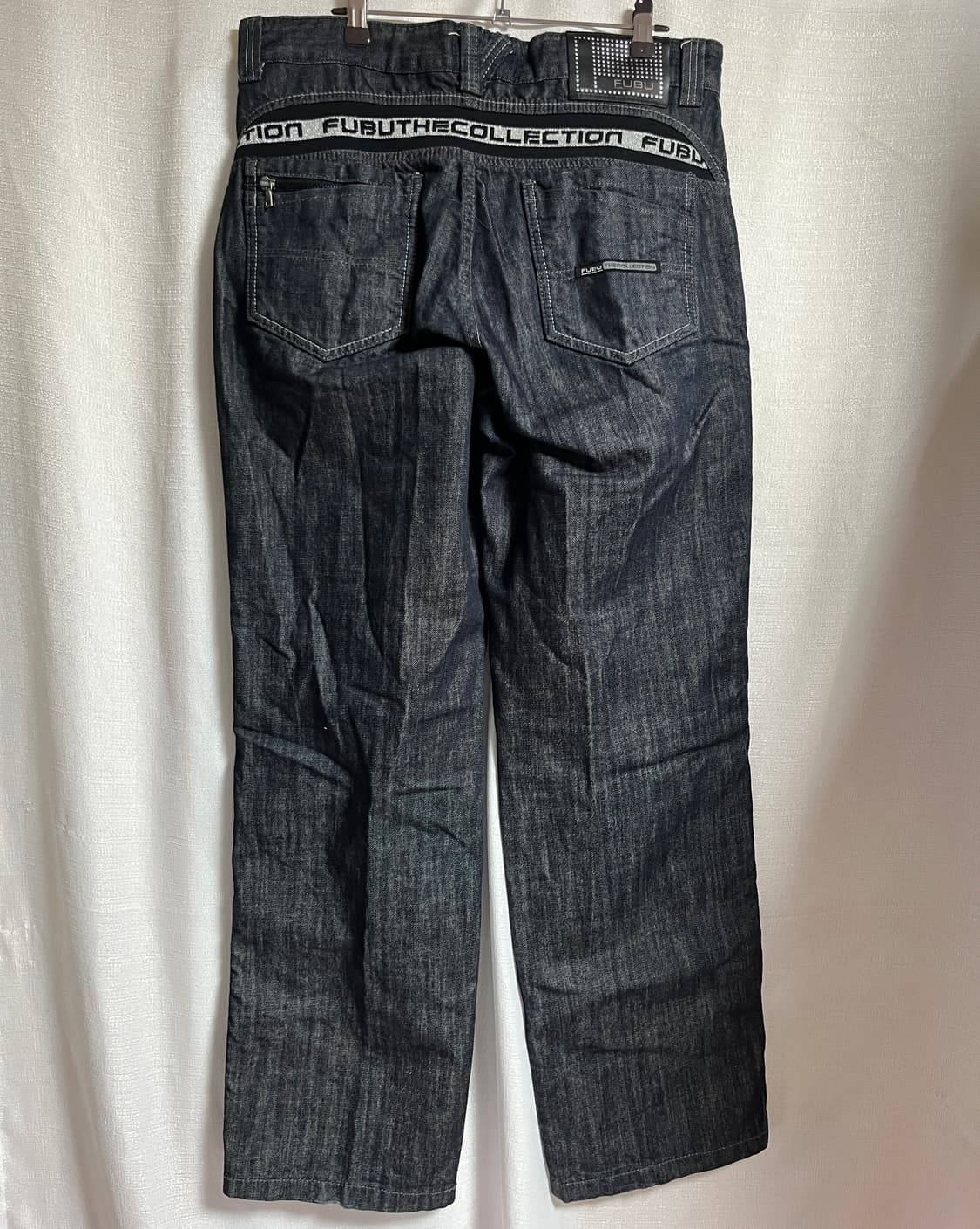 후부 FUBU 데님 빈티지 와이드 팬츠 청바지 32 상품이미지6