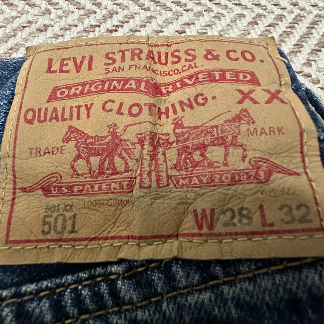 LEVI'S 501XX turkey made selvedge jeans 상품이미지3