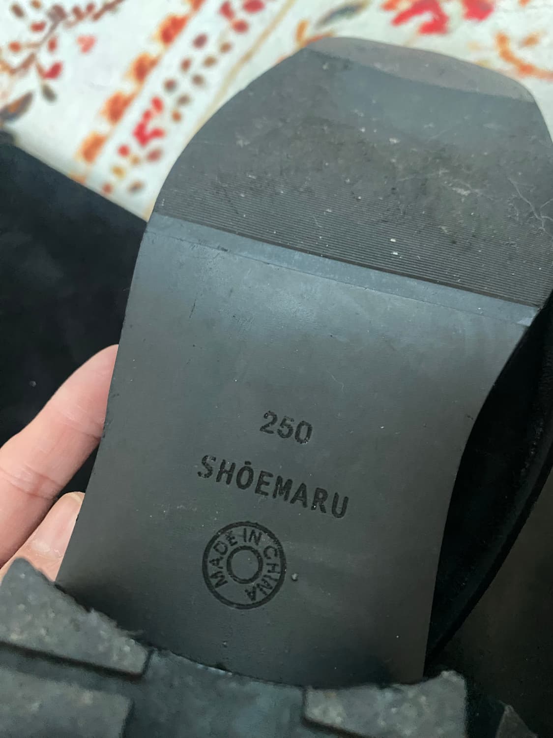 SHOEMARU 스웨이드 롱 부츠 250mm 상품이미지6