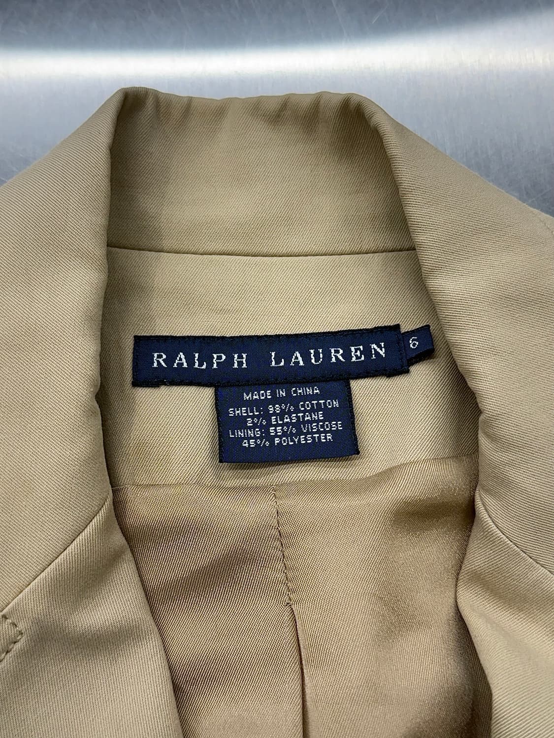 랄프로렌 베이지 먼스 싱글 3b 블레이저 자켓 상품이미지7