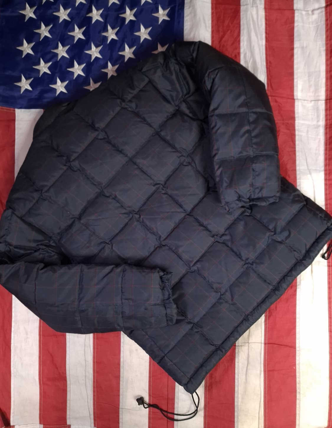 오리지날 90's 일본판 랄프로렌폴로 타탄체크 리버서블 패딩 상품이미지5