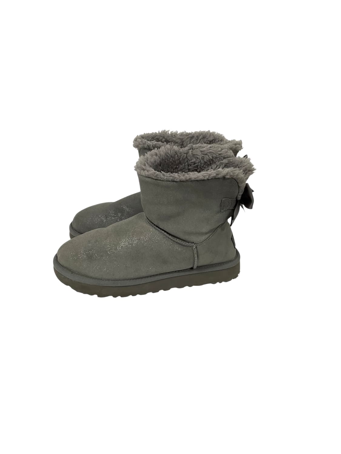 어그 그레이 리본 숏 부츠 (255~260) 상품이미지2