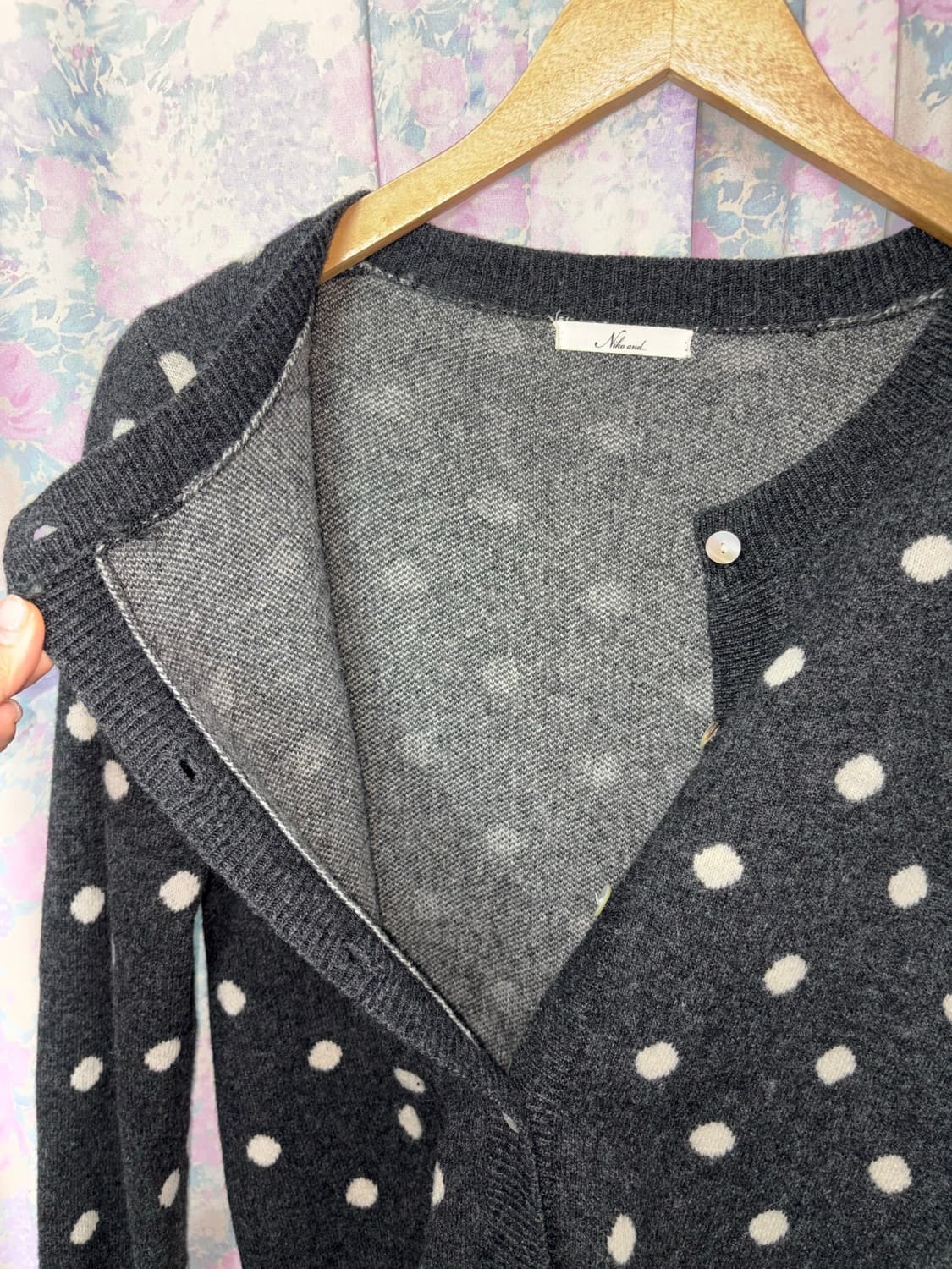 니코앤드 울 도트 가디건 상품이미지8
