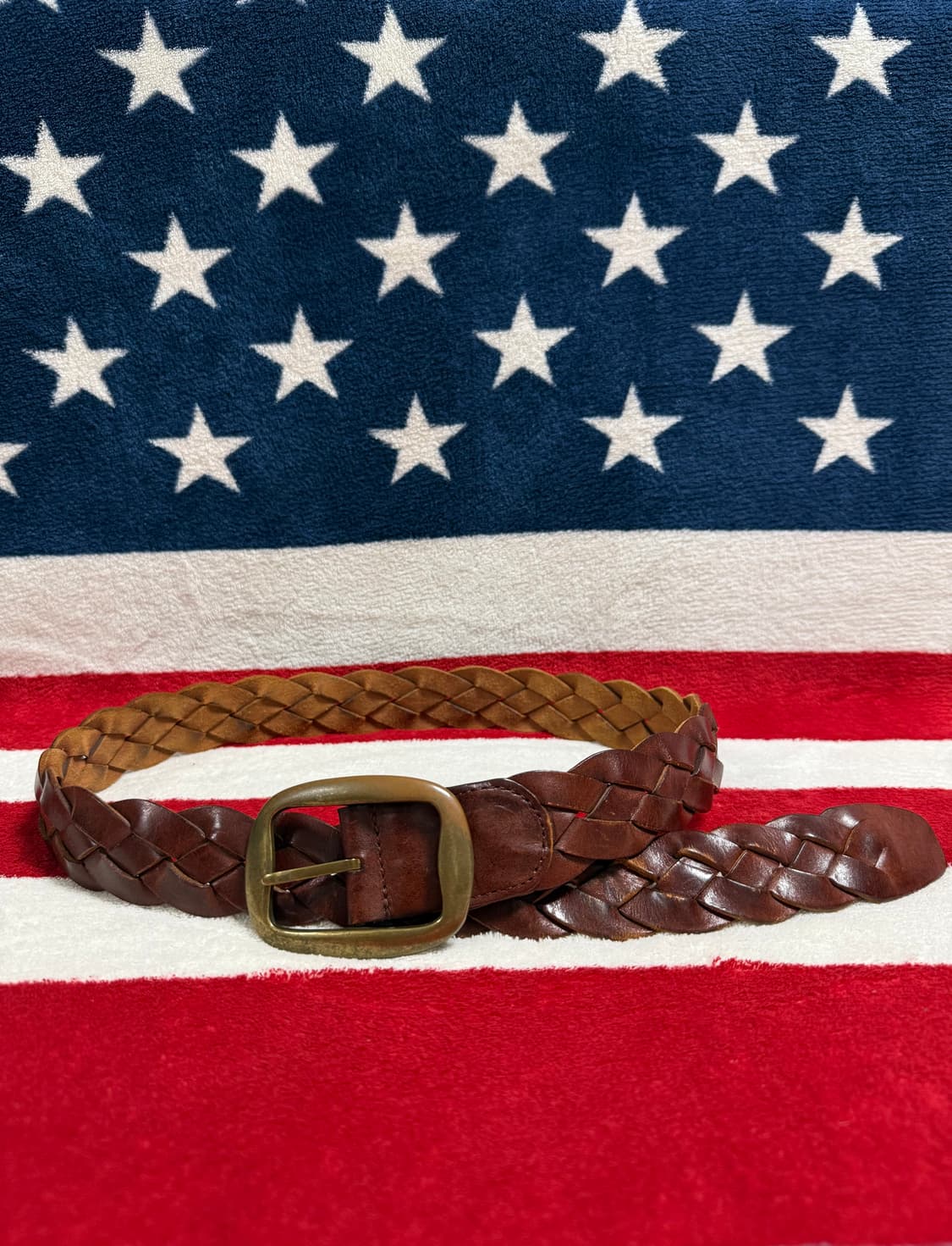 빈티지 브라운 위빙 레더벨트 Vintage Leather belt 상품이미지8