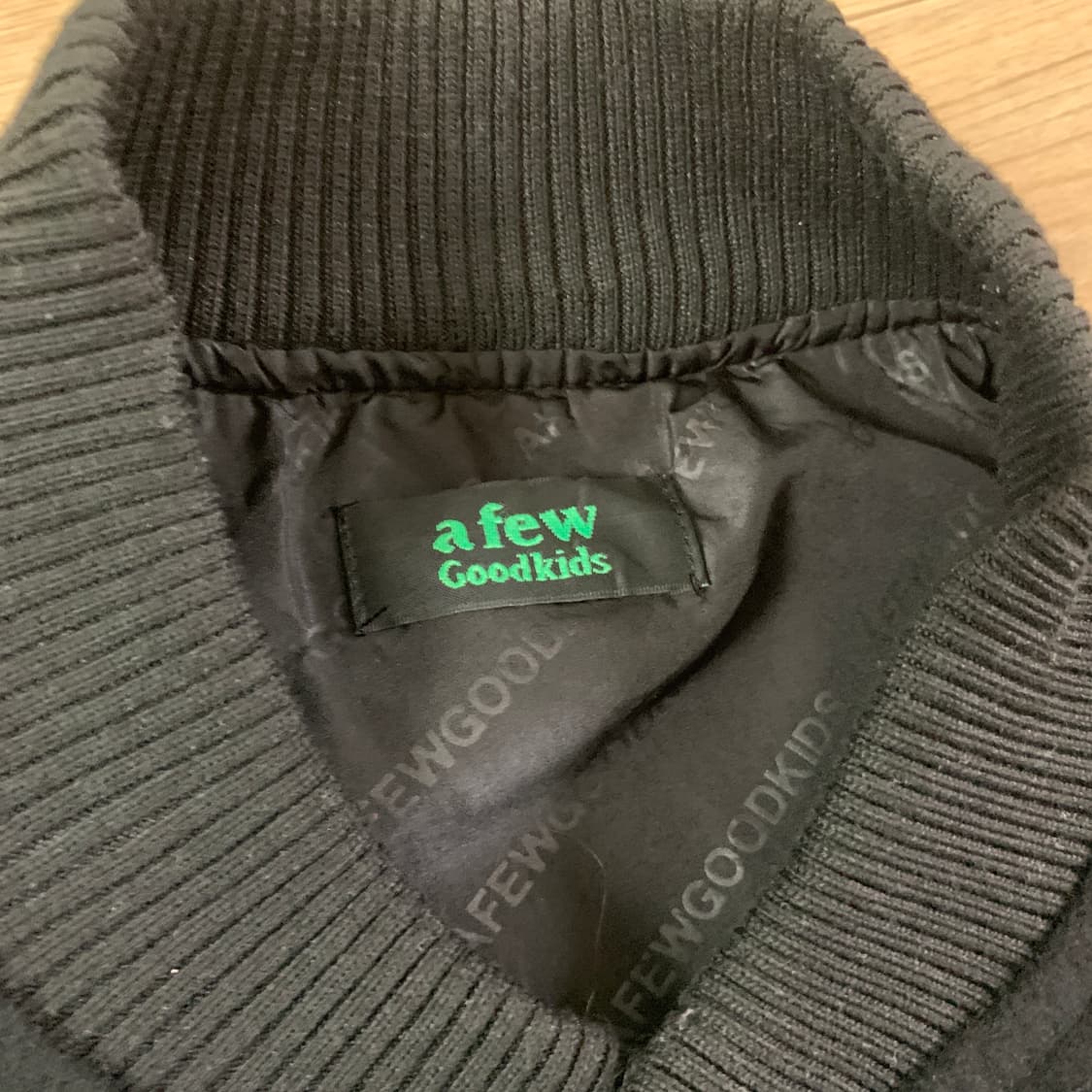 M)a few good kids 3d패치 바시티 자켓 상품이미지5